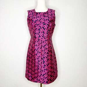 DIANE VON FURSTENBERG DVF Floral Capreena Mini Shift Dress Size 4